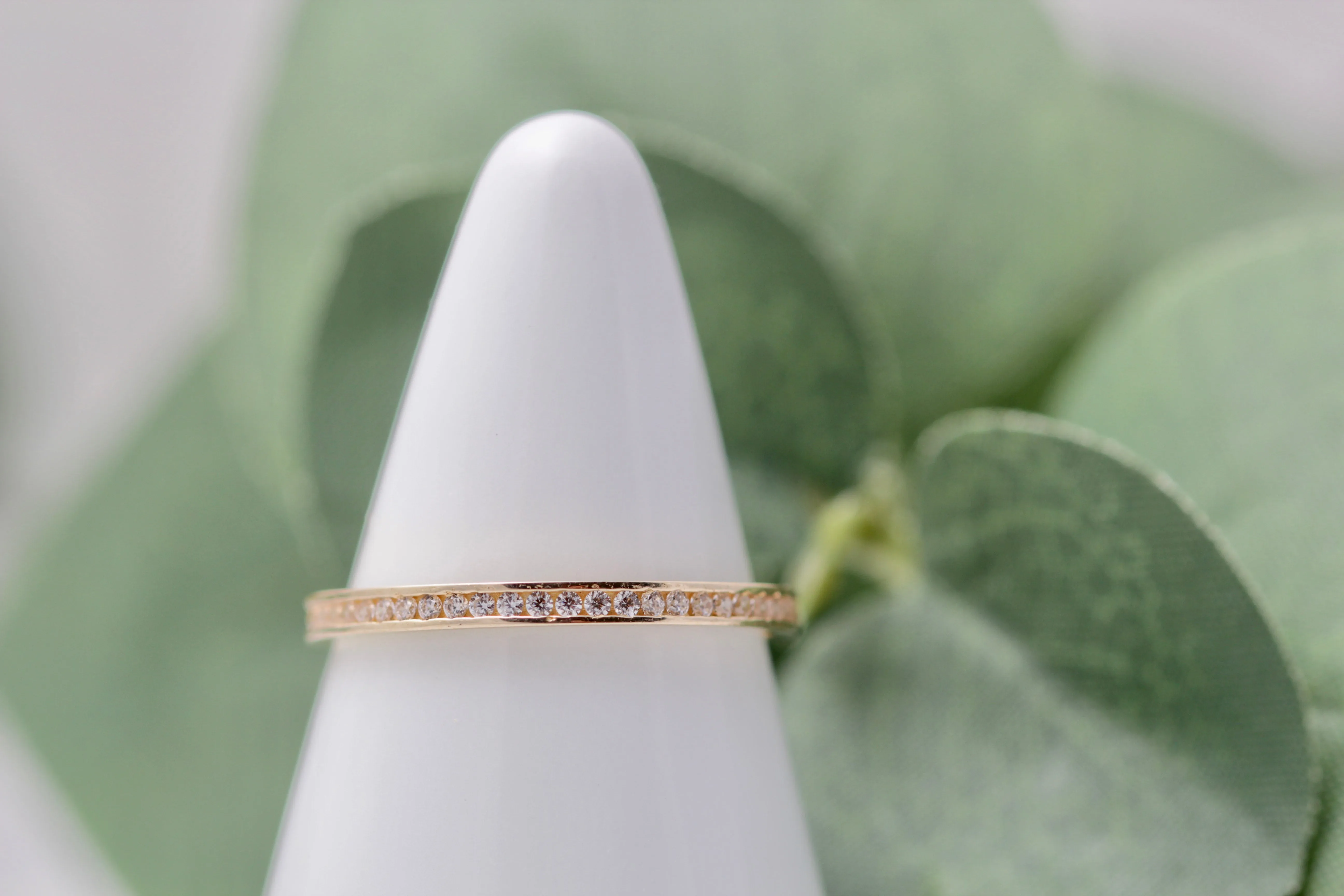 10K CZ Eternity Band