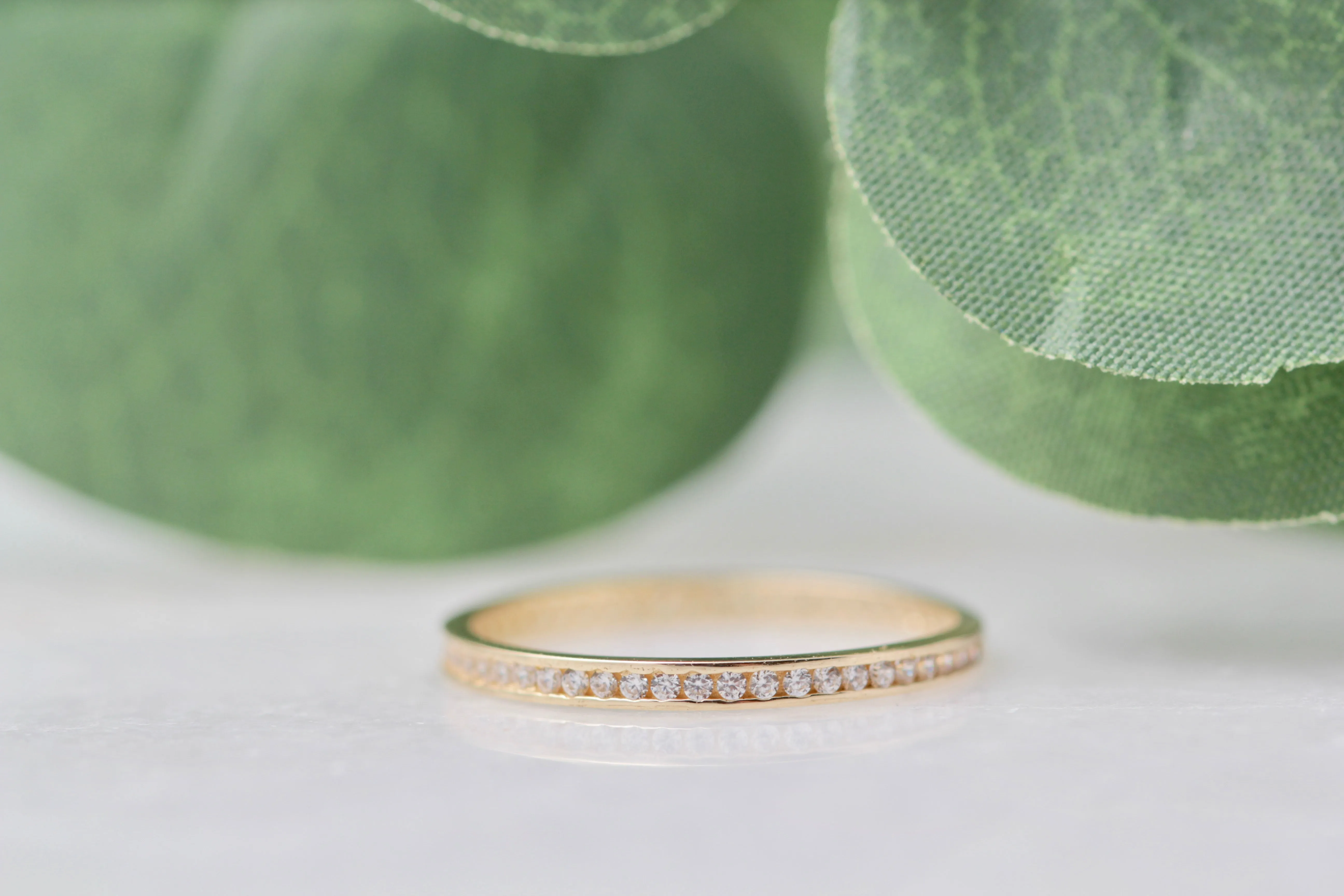 10K CZ Eternity Band