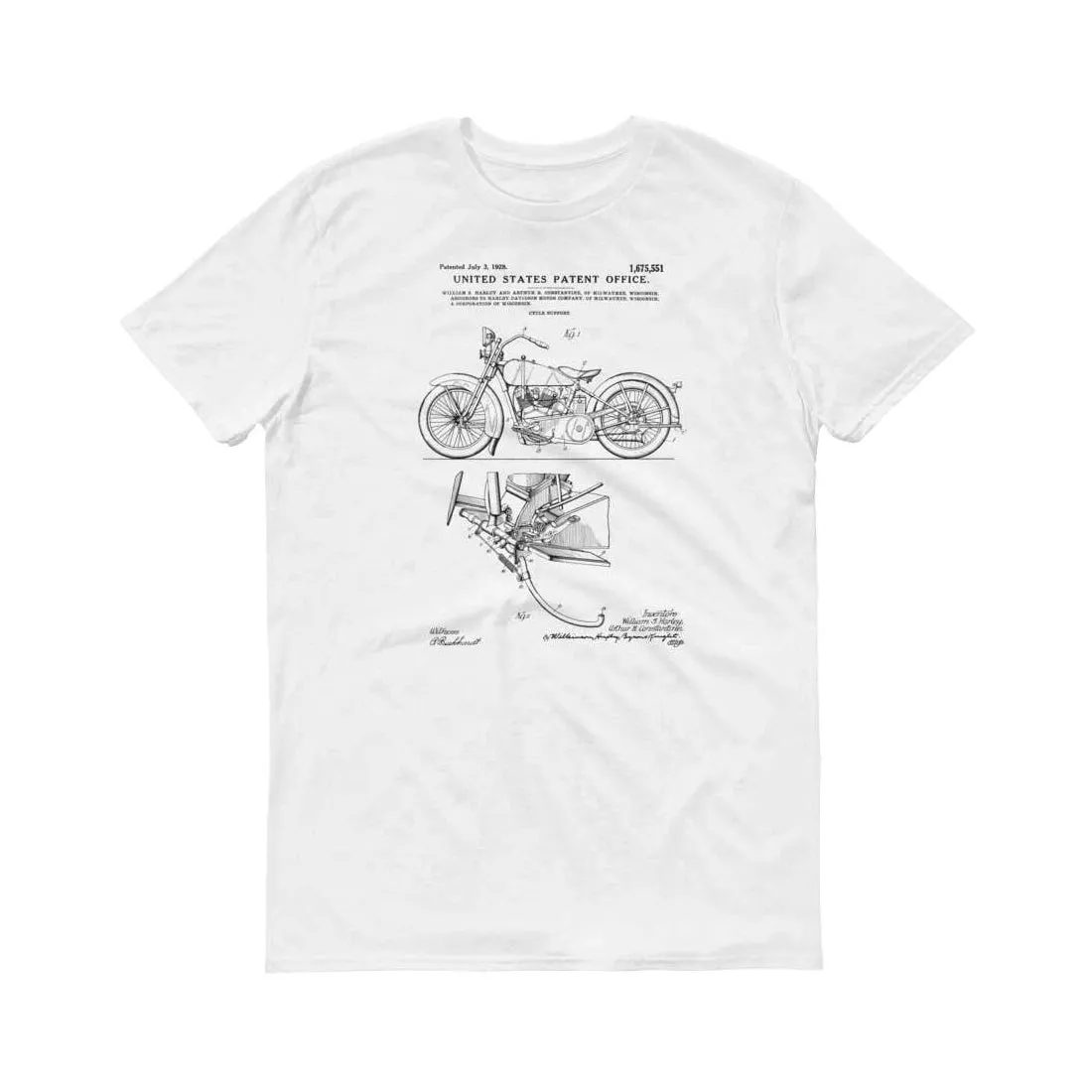 1928 Harley Motorcycle Patent T Shirt - Patent Shirt, Harley Patent, Biker Gift, Motorcycle Shirt, Harley Davidson Shirt, Harley T-Shirt