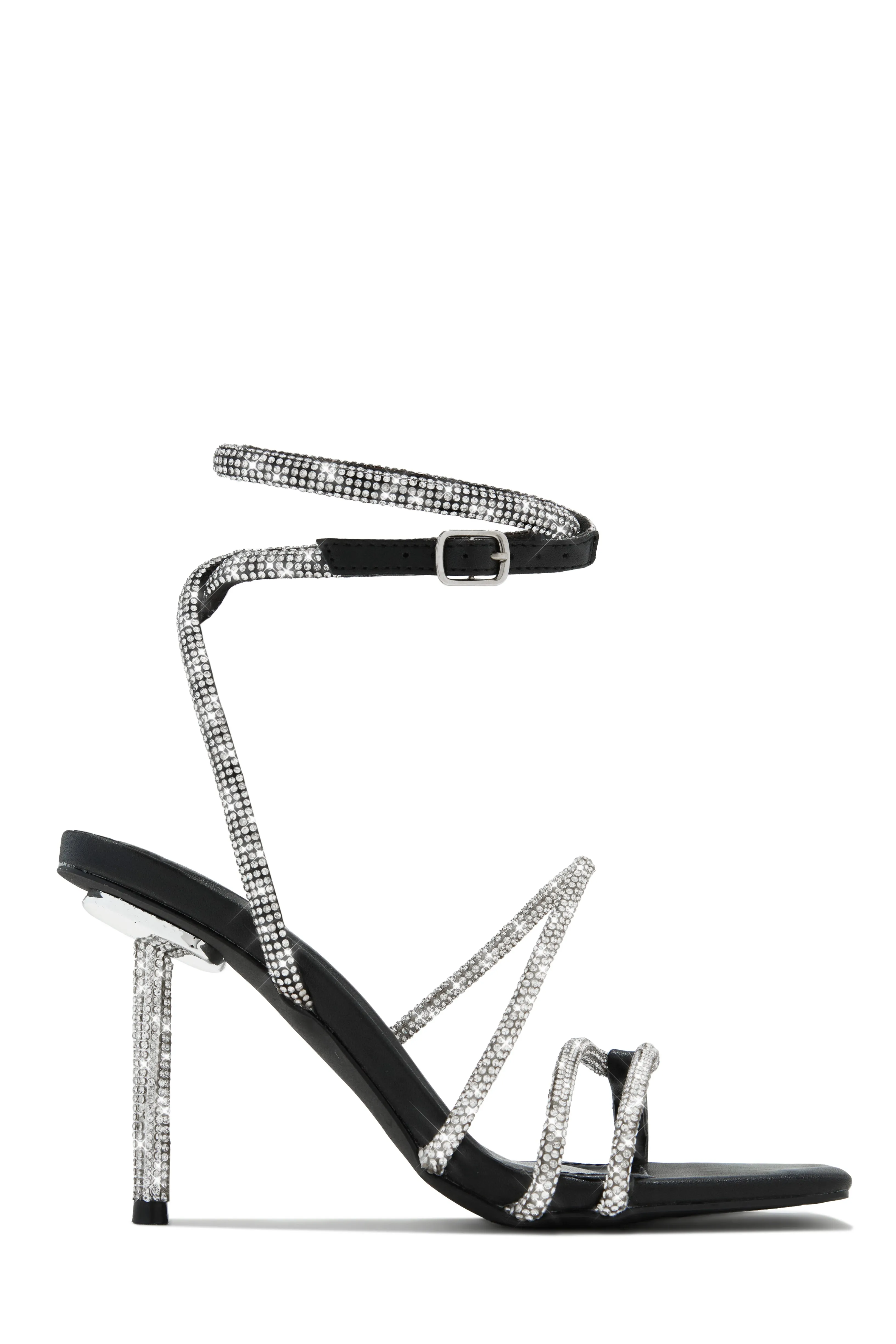 Ayiana Embellished Heels - Black