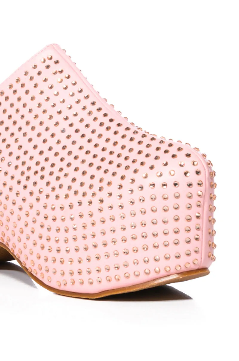 AZALEA WANG MACEY EMBELLISHED CLOG IN PINK