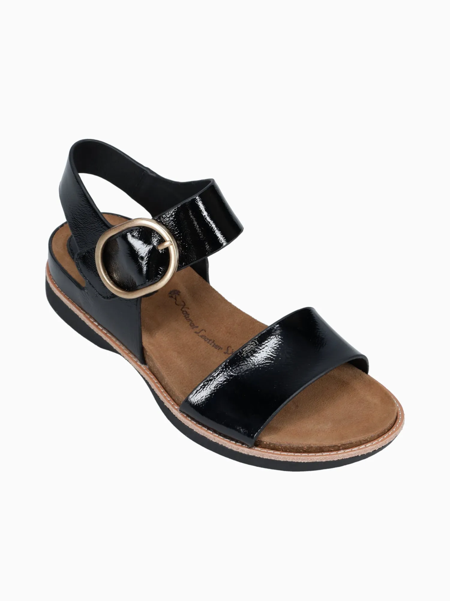 Bali Black Crinckle Patent