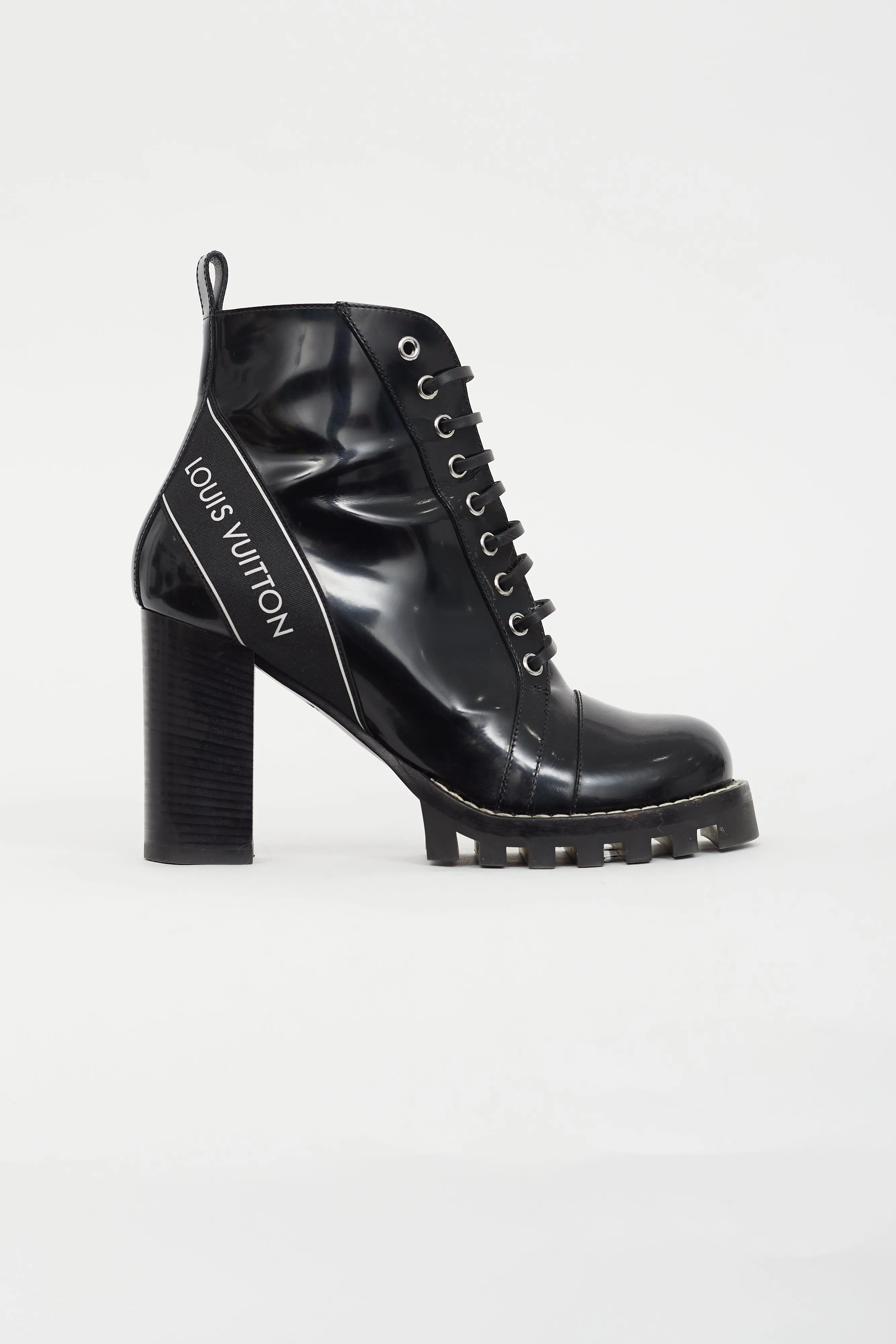 Black & White Logo Star Trail Boot
