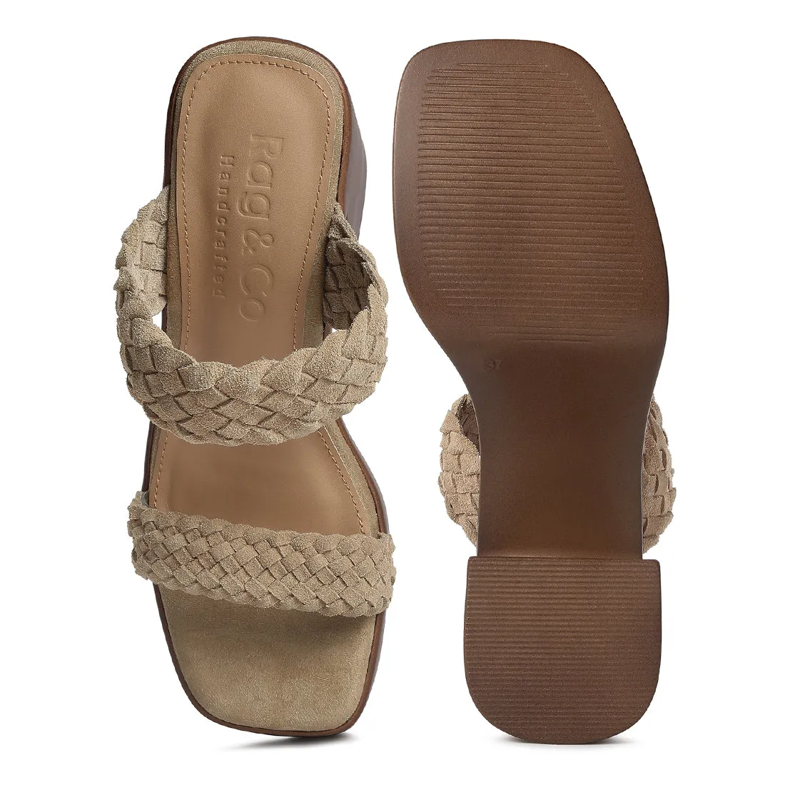 Braided Detail Platform Sandals