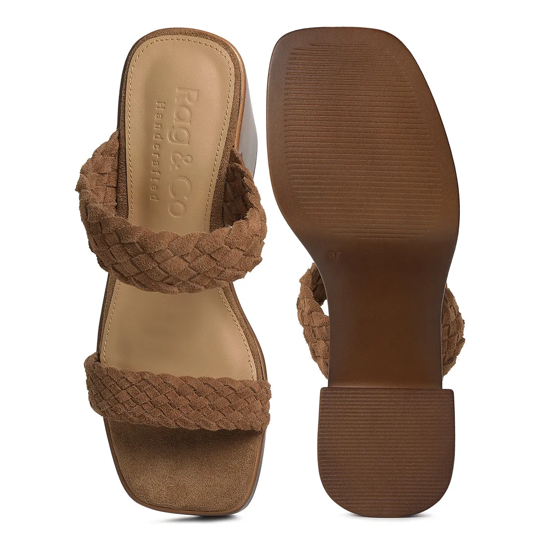 Braided Detail Platform Sandals