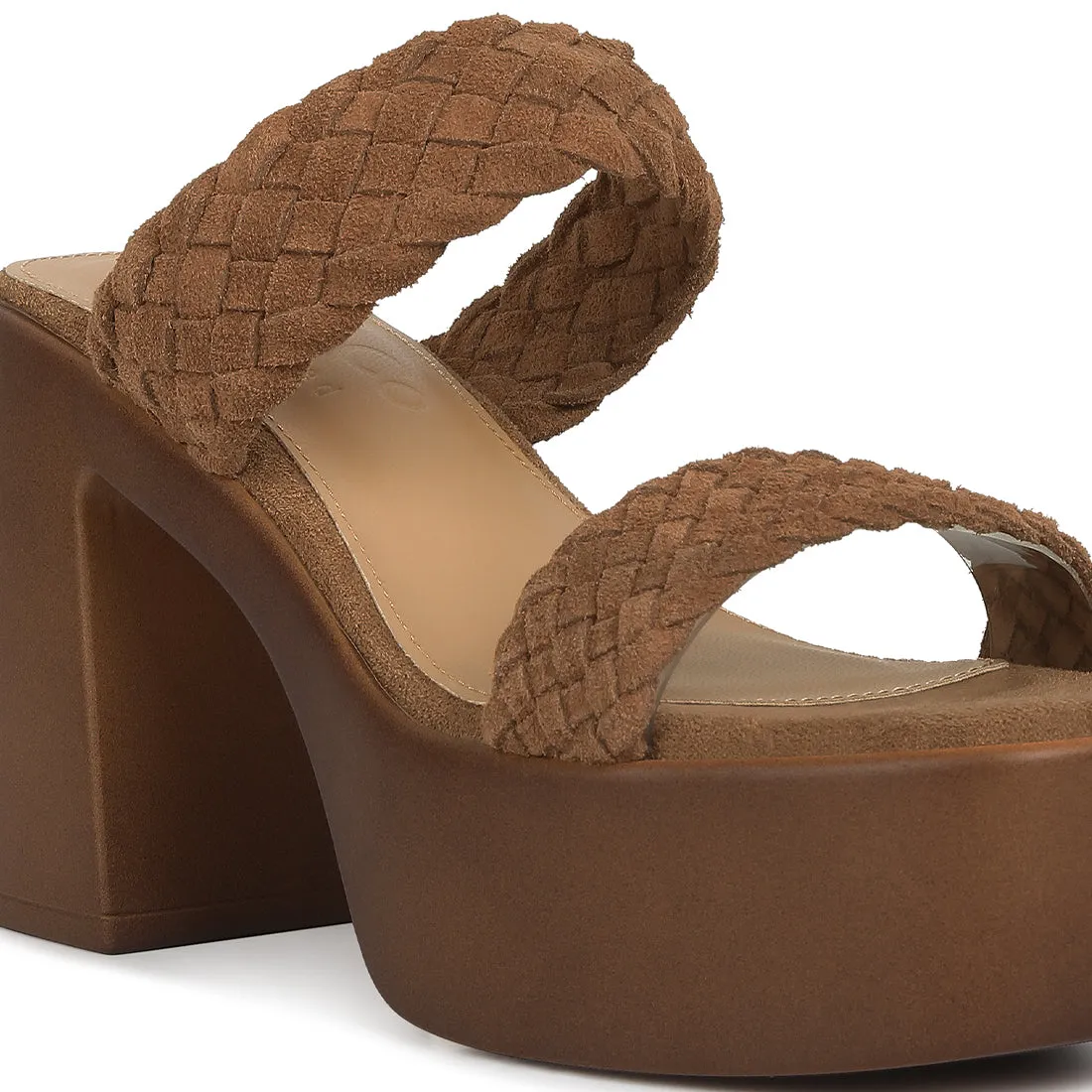 Braided Detail Platform Sandals