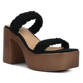 Braided Detail Platform Sandals