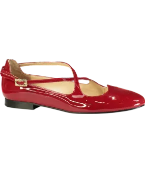 Camilia Elphick Red Lover Patent Flats UK 5 EU 38 👠