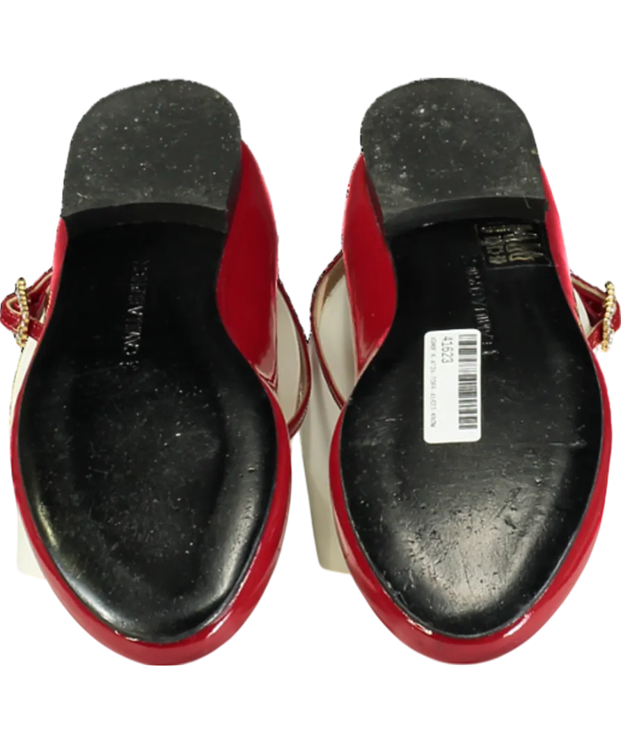 Camilia Elphick Red Lover Patent Flats UK 5 EU 38 👠