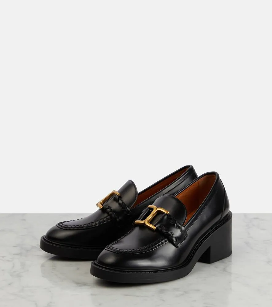 Chloe Marcie leather loafer pumps