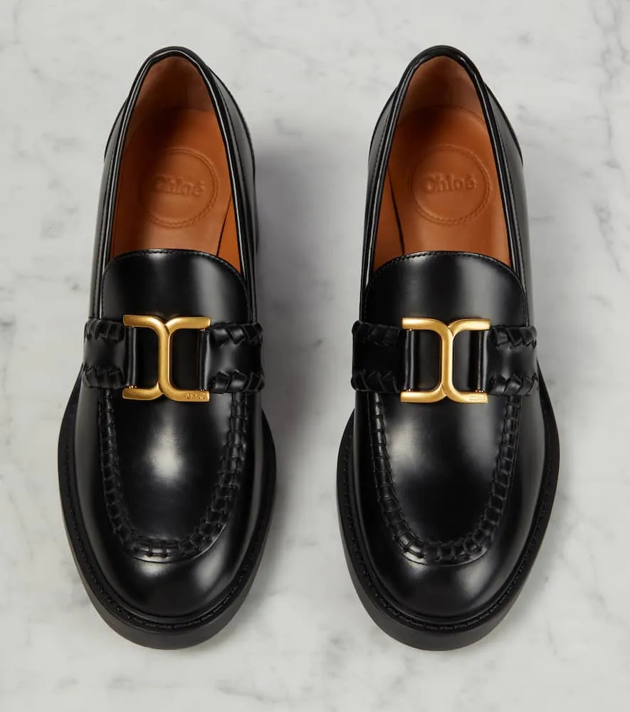 Chloe Marcie leather loafer pumps