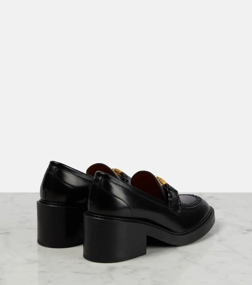 Chloe Marcie leather loafer pumps