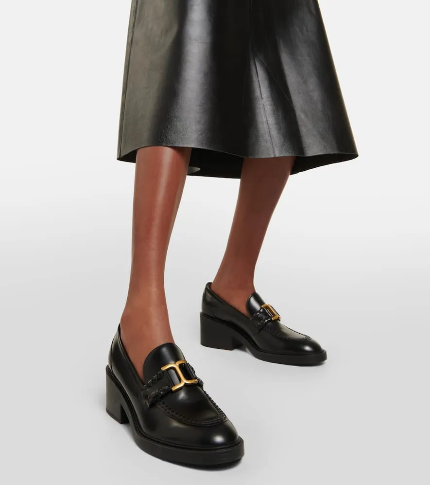 Chloe Marcie leather loafer pumps