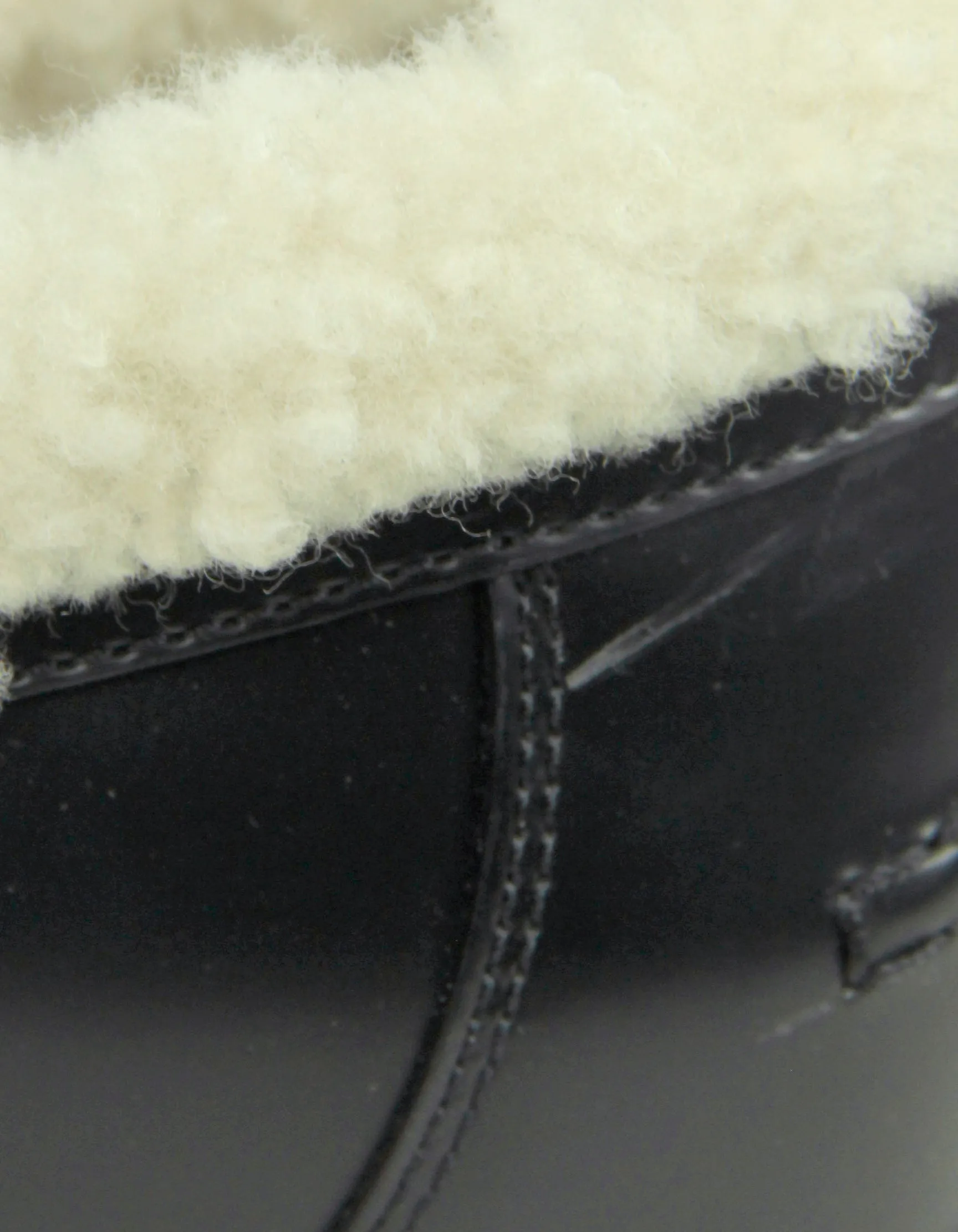 Christian Dior Black Brushed Calfskin & Shearling Dior Code Loafers sz 39.5