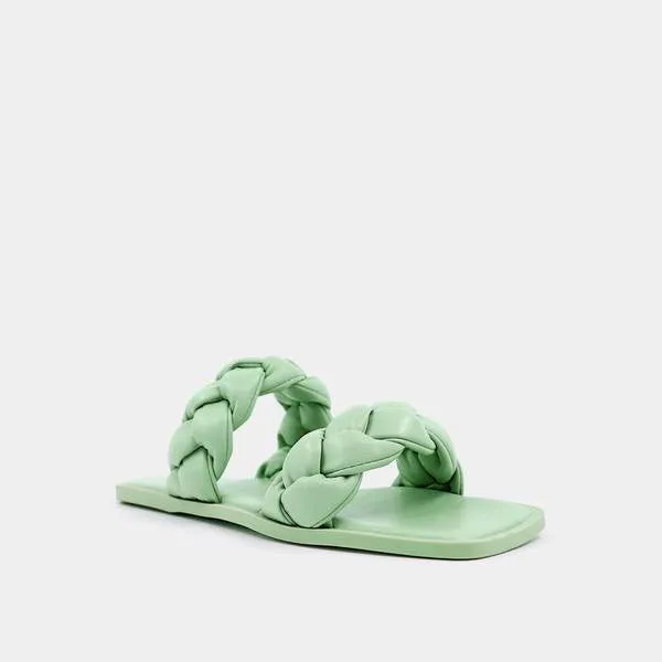 Daria Braided Sandal | Green