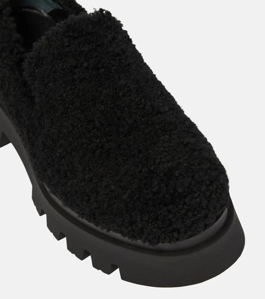 Dorothee Schumacher Furry Chic shearling platform loafers