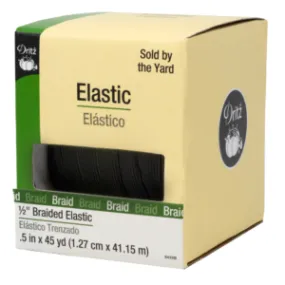 Dritz Braided Elastic - 1/2" Black
