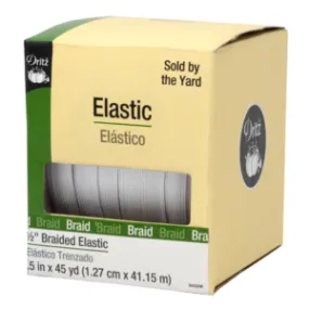 Dritz Braided Elastic - 1/2" White