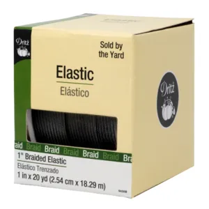 Dritz Braided Elastic - 1" Black