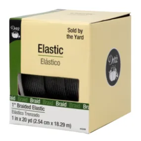 Dritz Braided Elastic - 1" Black