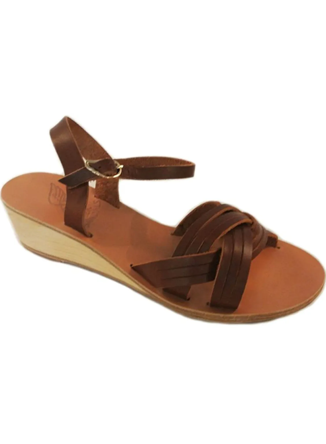 Electra Wedge Sandals in Cotto Brown