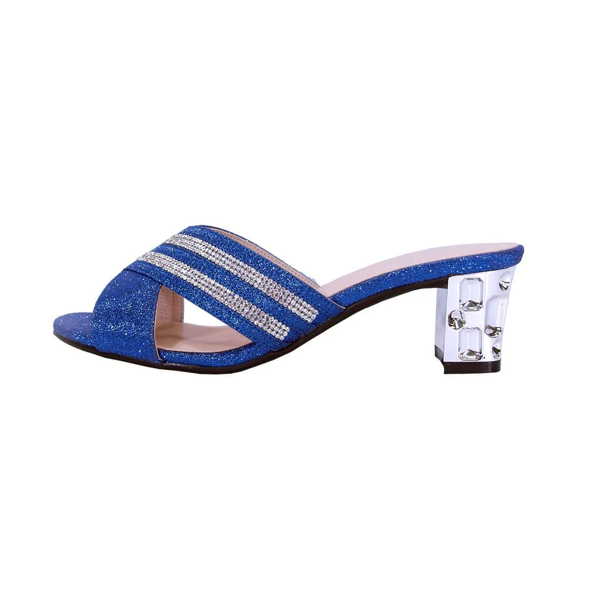 FLORAL Denise Women's Wide Width Rhinestone Dress Sandals