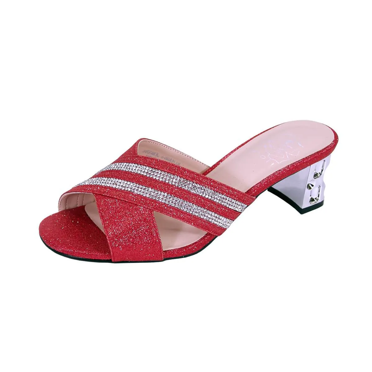 FLORAL Denise Women's Wide Width Rhinestone Dress Sandals