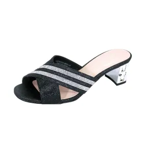 FLORAL Denise Women's Wide Width Rhinestone Dress Sandals
