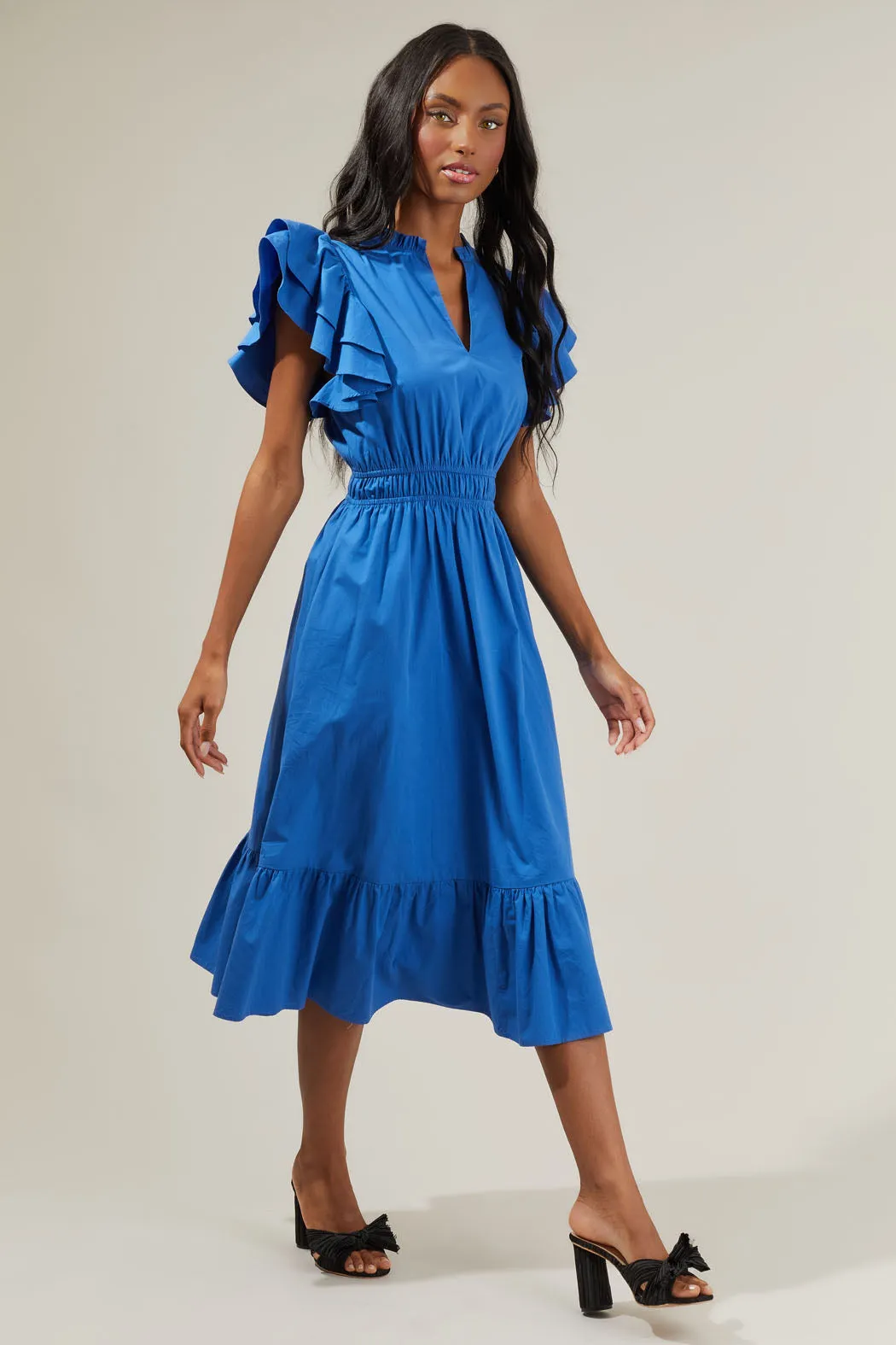 Kinny Poplin Maxi Dress