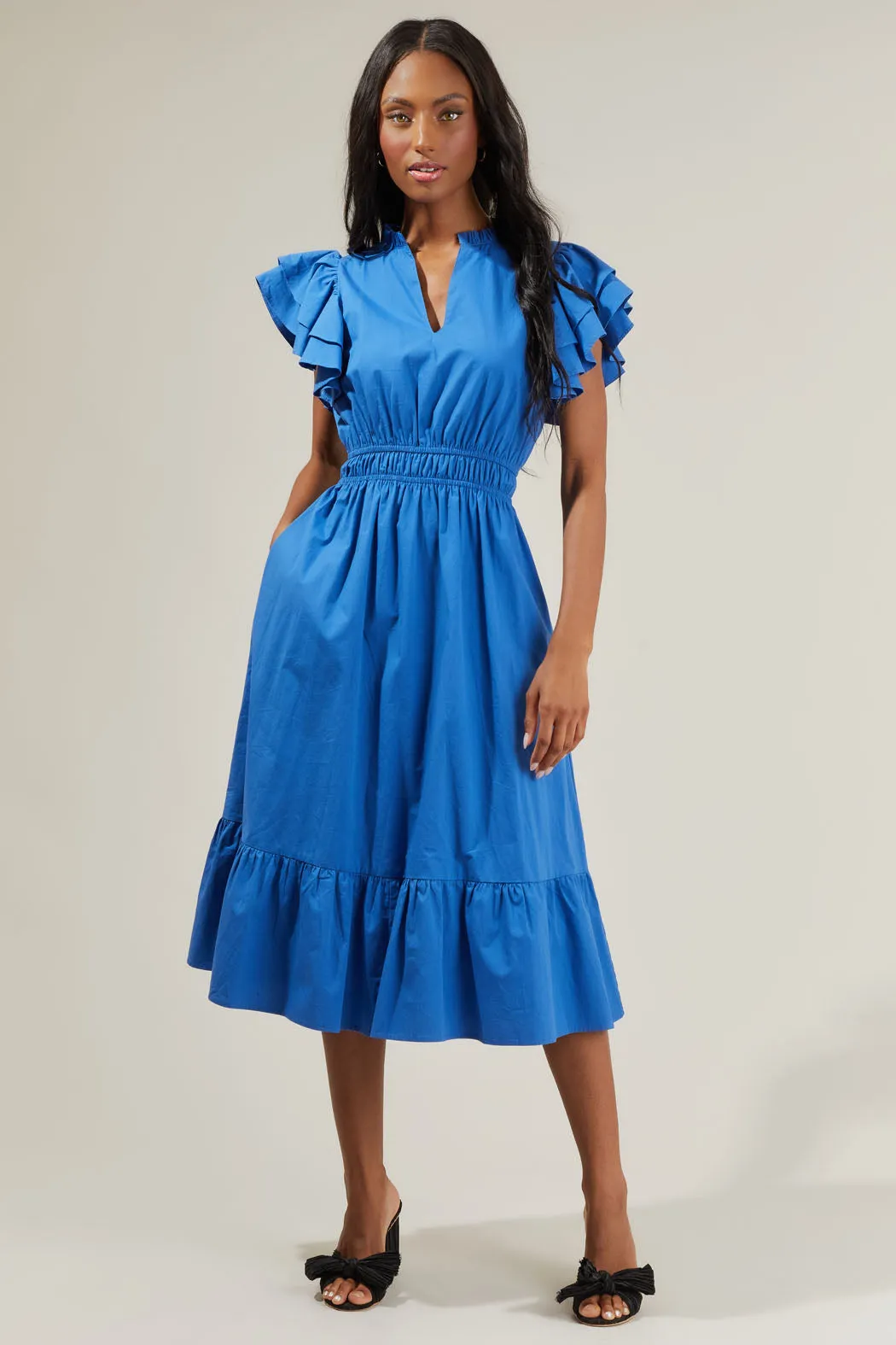 Kinny Poplin Maxi Dress