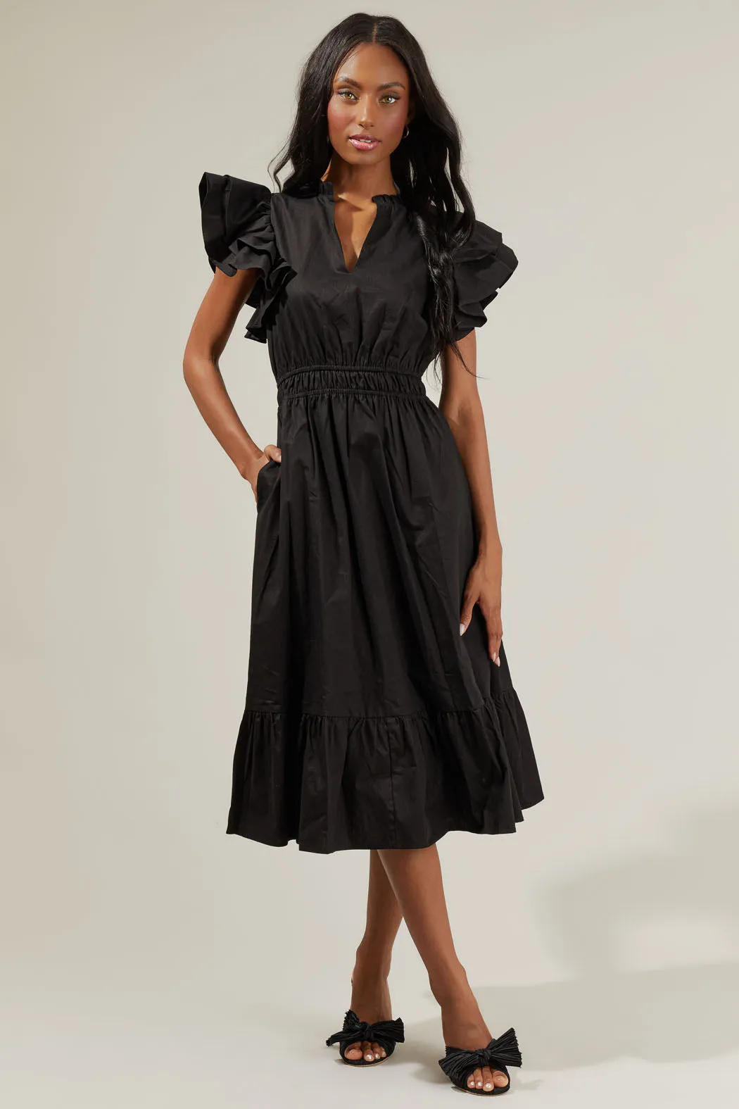 Kinny Poplin Maxi Dress