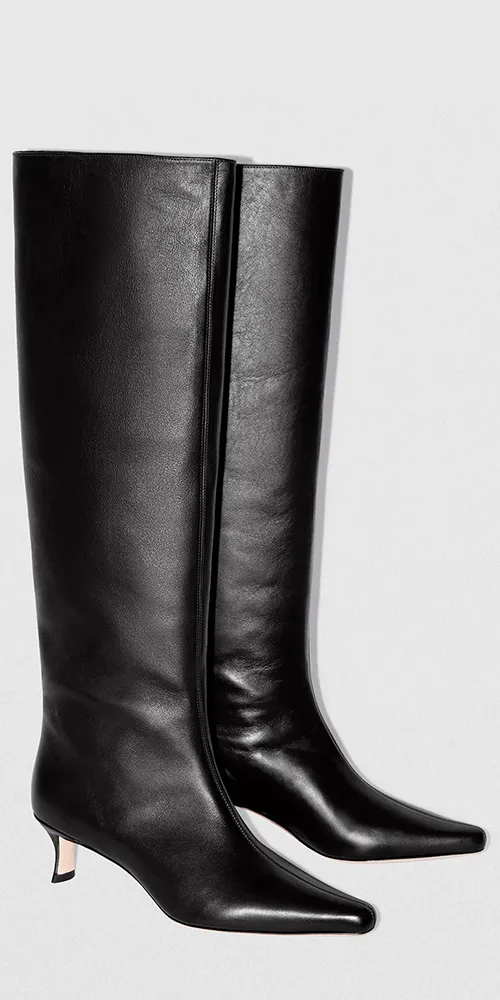 Kitten Stevie 42 Black Leather Boots