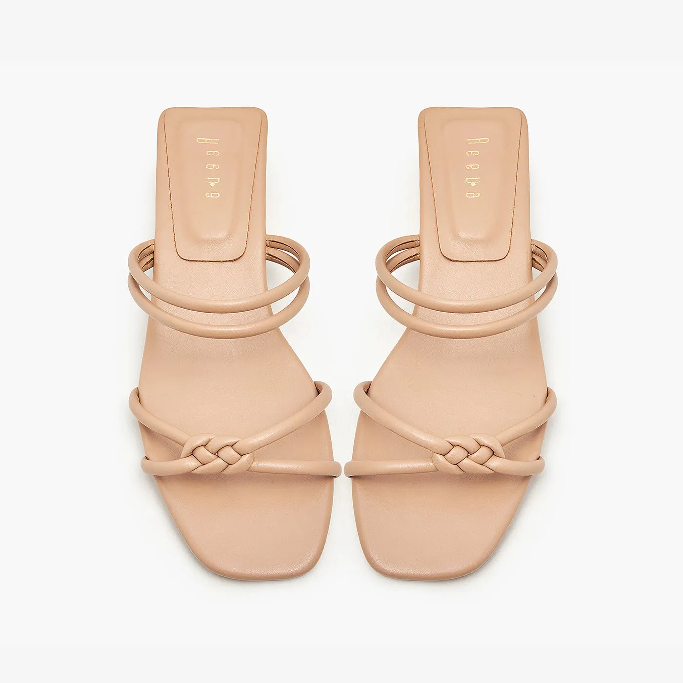 Knotted Low Heels