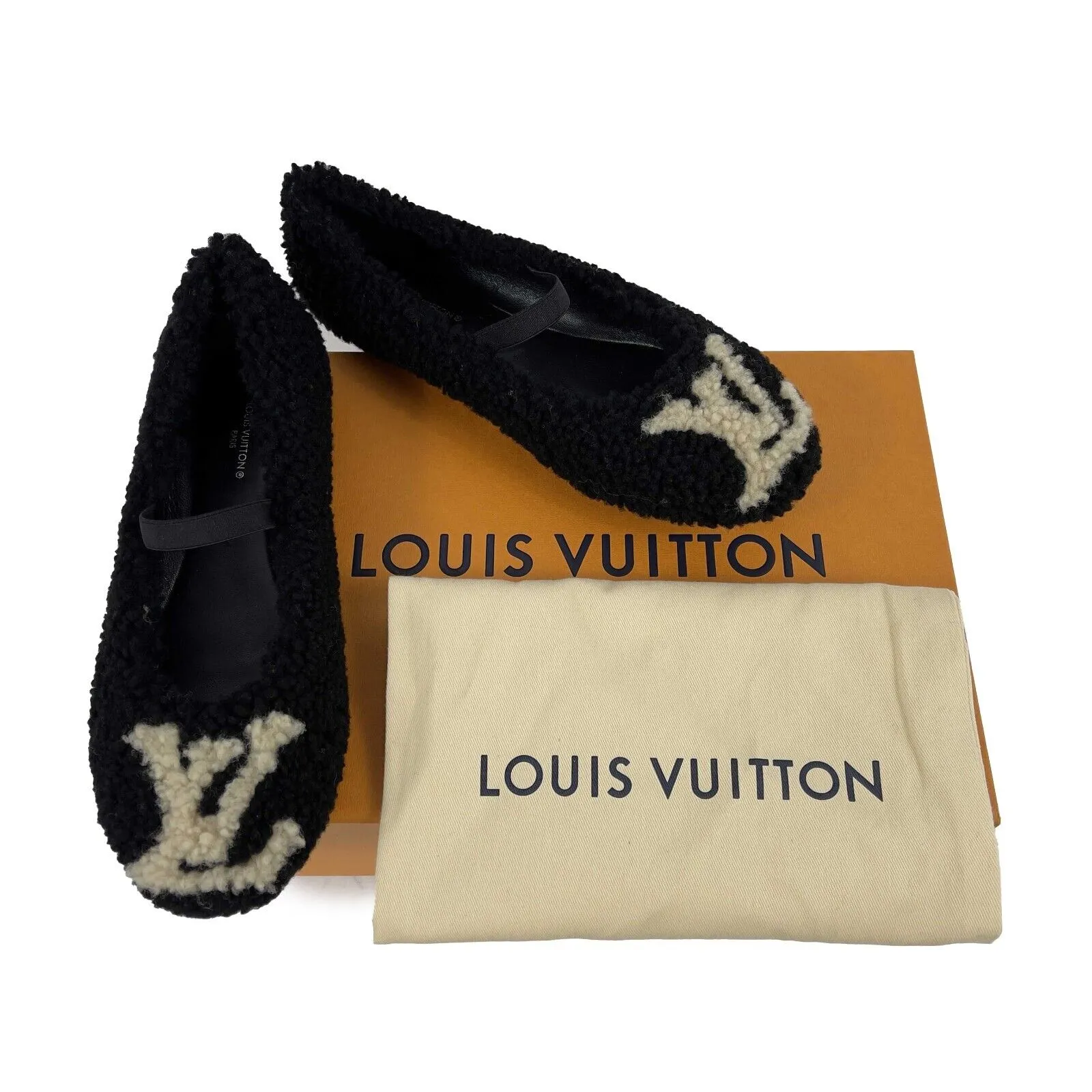 Louis Vuitton - New w/ Tags - Popi Flat Ballerina - Black - 37 - Shoes