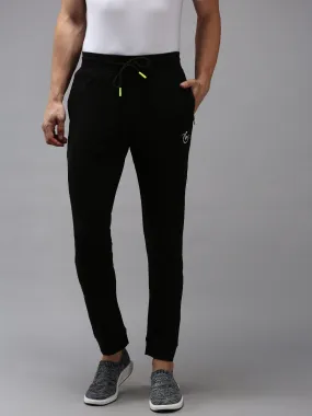 Men Black Solid  Track Pant
