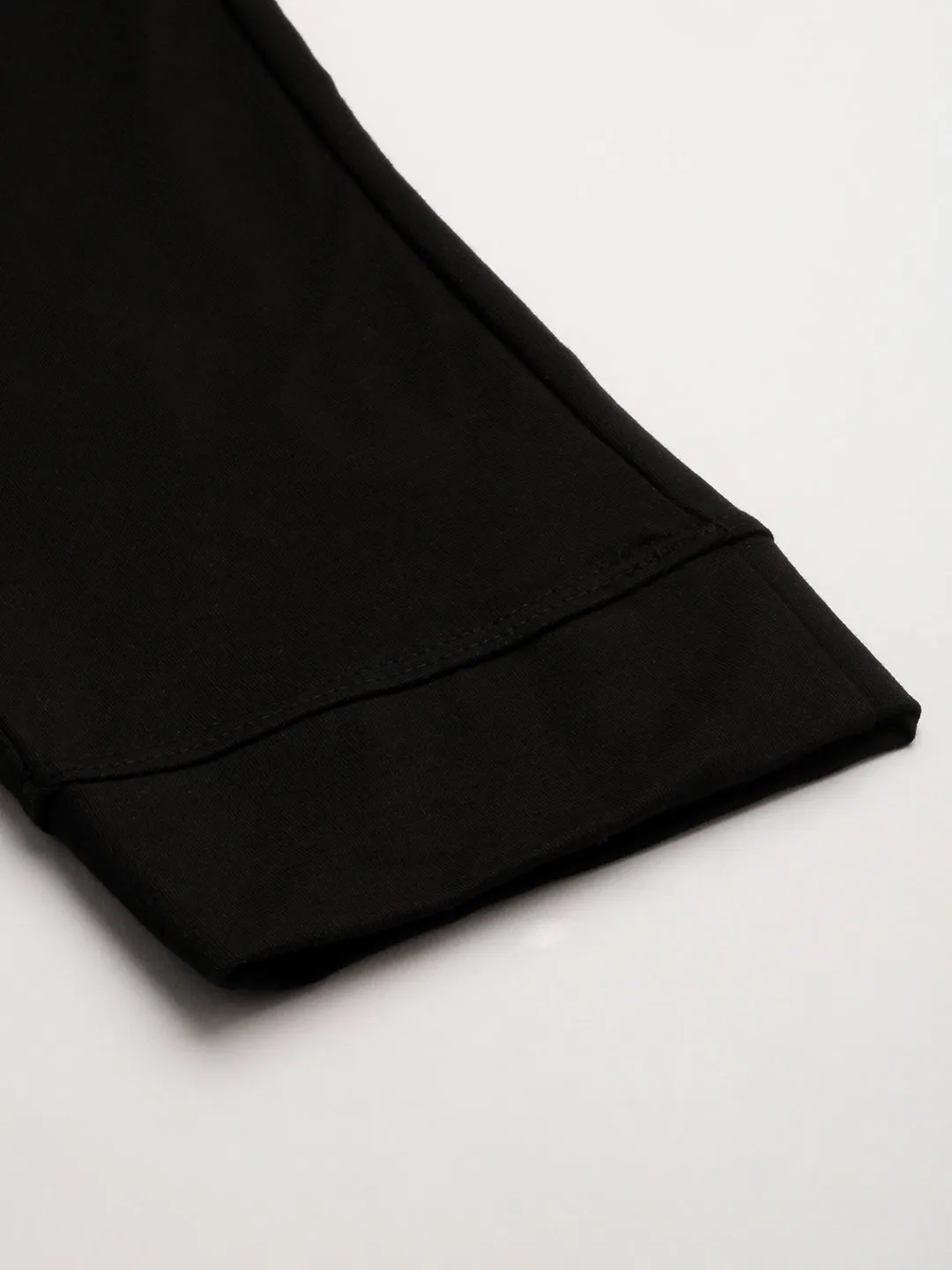 Men Black Solid  Track Pant