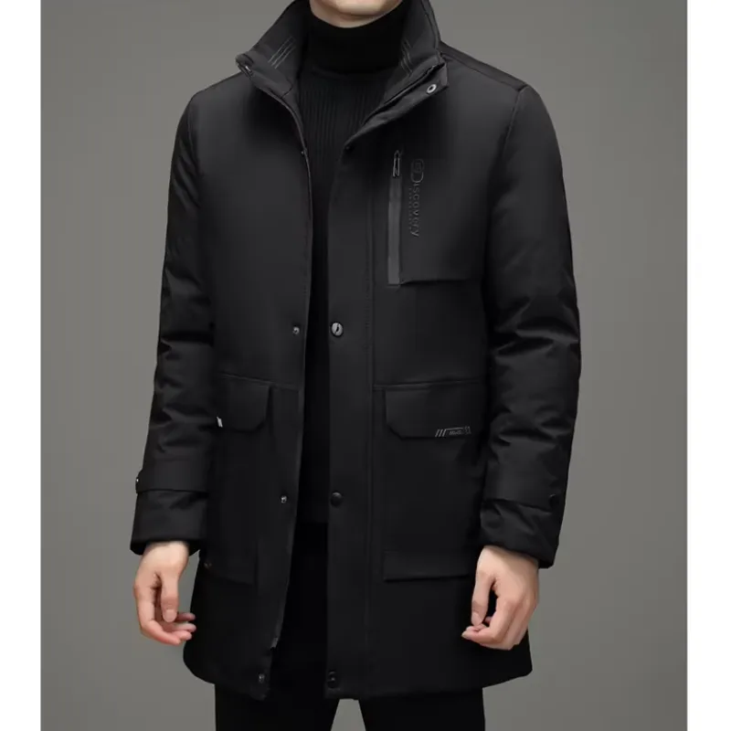 Men - Winter Parka Jacket - Hooded with Zip Pockets - Warm & Stylish Outerwear