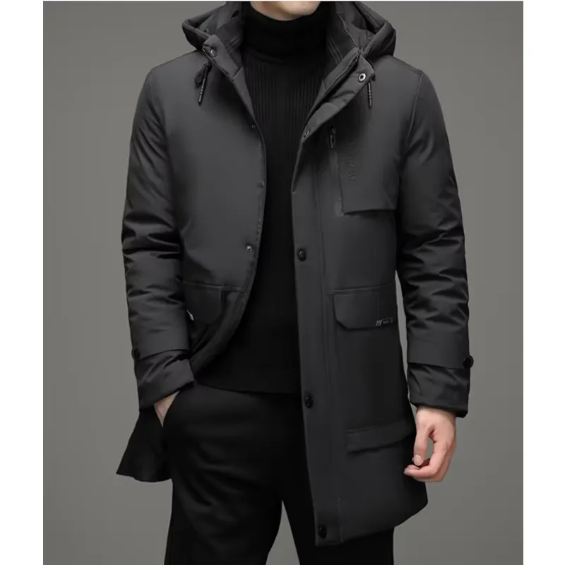 Men - Winter Parka Jacket - Hooded with Zip Pockets - Warm & Stylish Outerwear