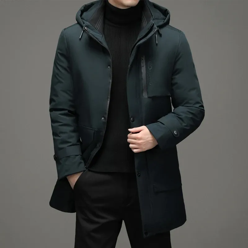 Men - Winter Parka Jacket - Hooded with Zip Pockets - Warm & Stylish Outerwear