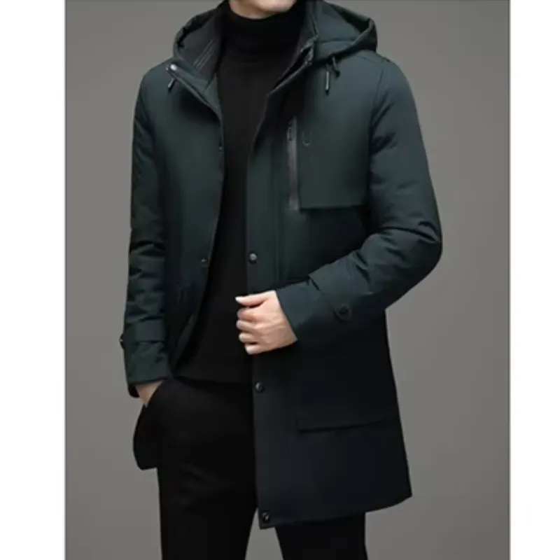 Men - Winter Parka Jacket - Hooded with Zip Pockets - Warm & Stylish Outerwear