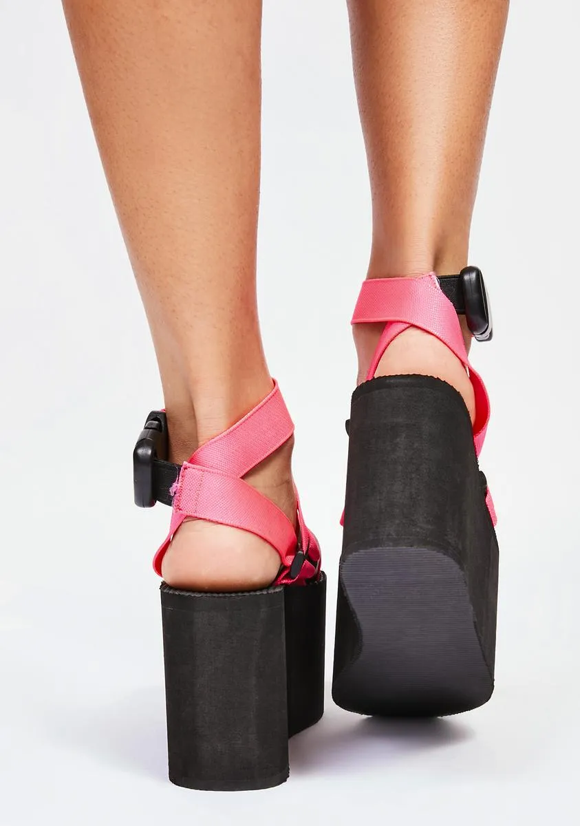 Pink Lullaby Platform Sandals