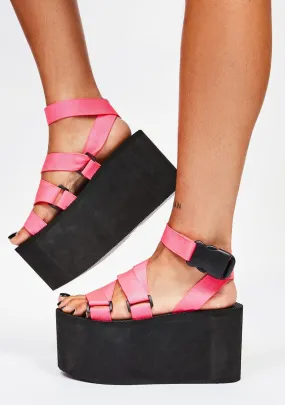 Pink Lullaby Platform Sandals