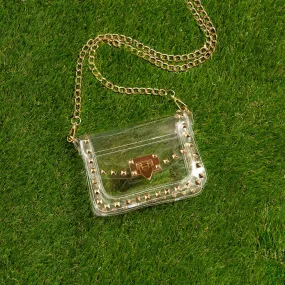 Small Studded Clear Bag