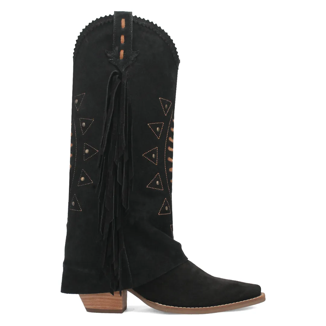 Spirit Trail Leather Boot - Black/Black - DI199-BK