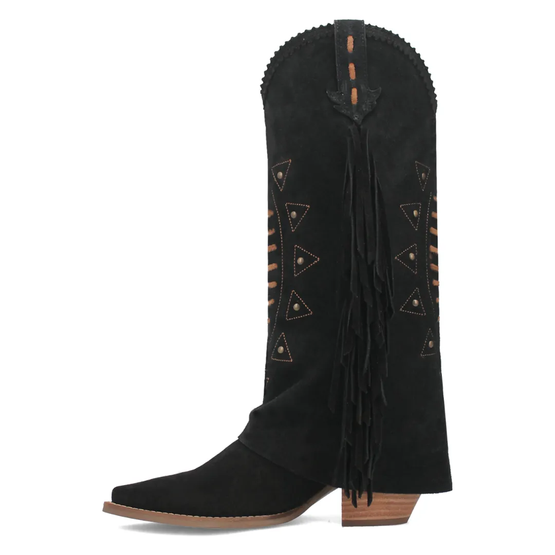 Spirit Trail Leather Boot - Black/Black - DI199-BK
