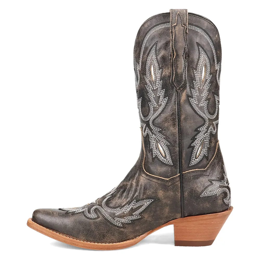Starbright Embroidered Snip Toe Pull On Cowboy Boots