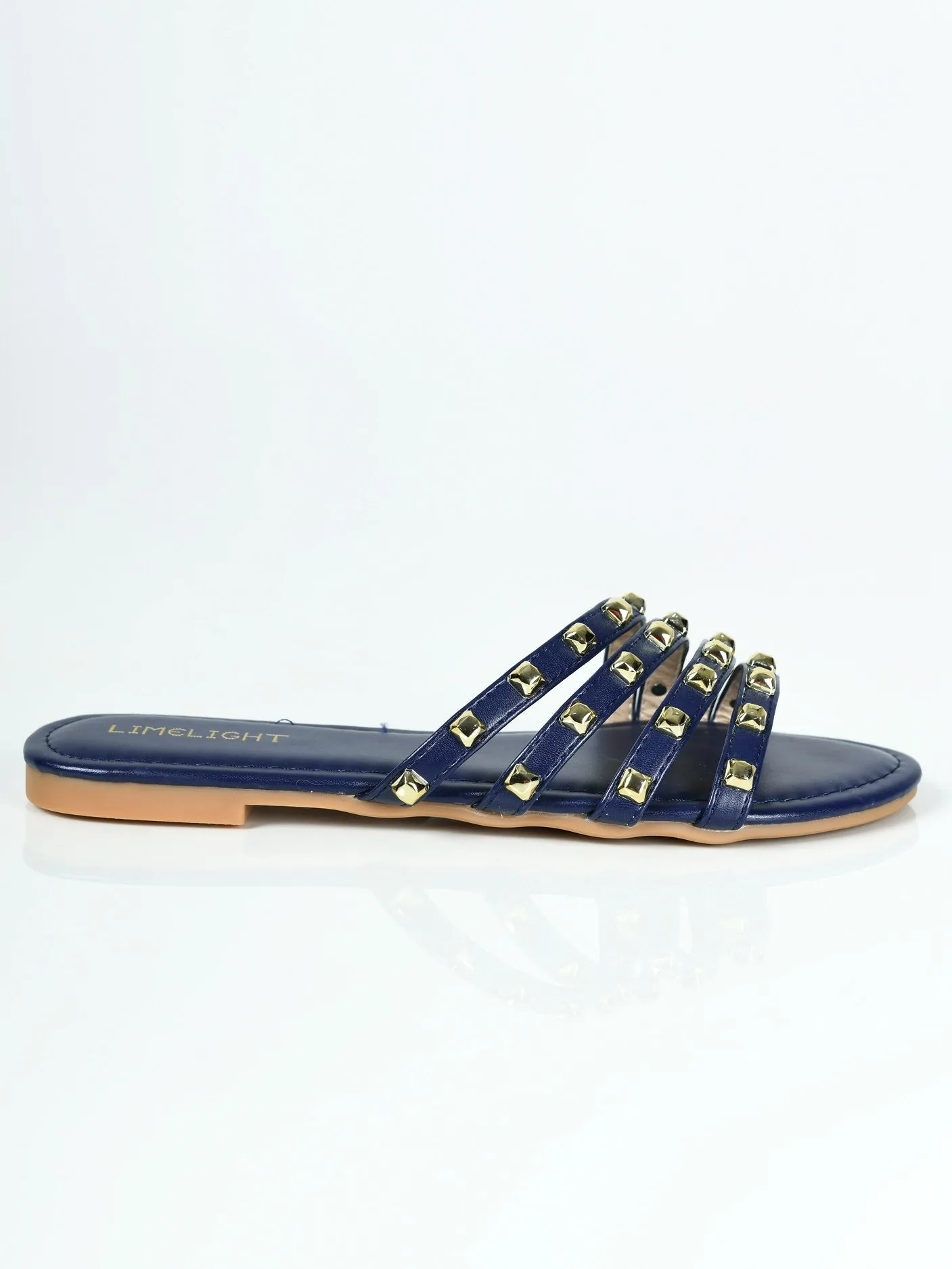 Studded Flats - Blue