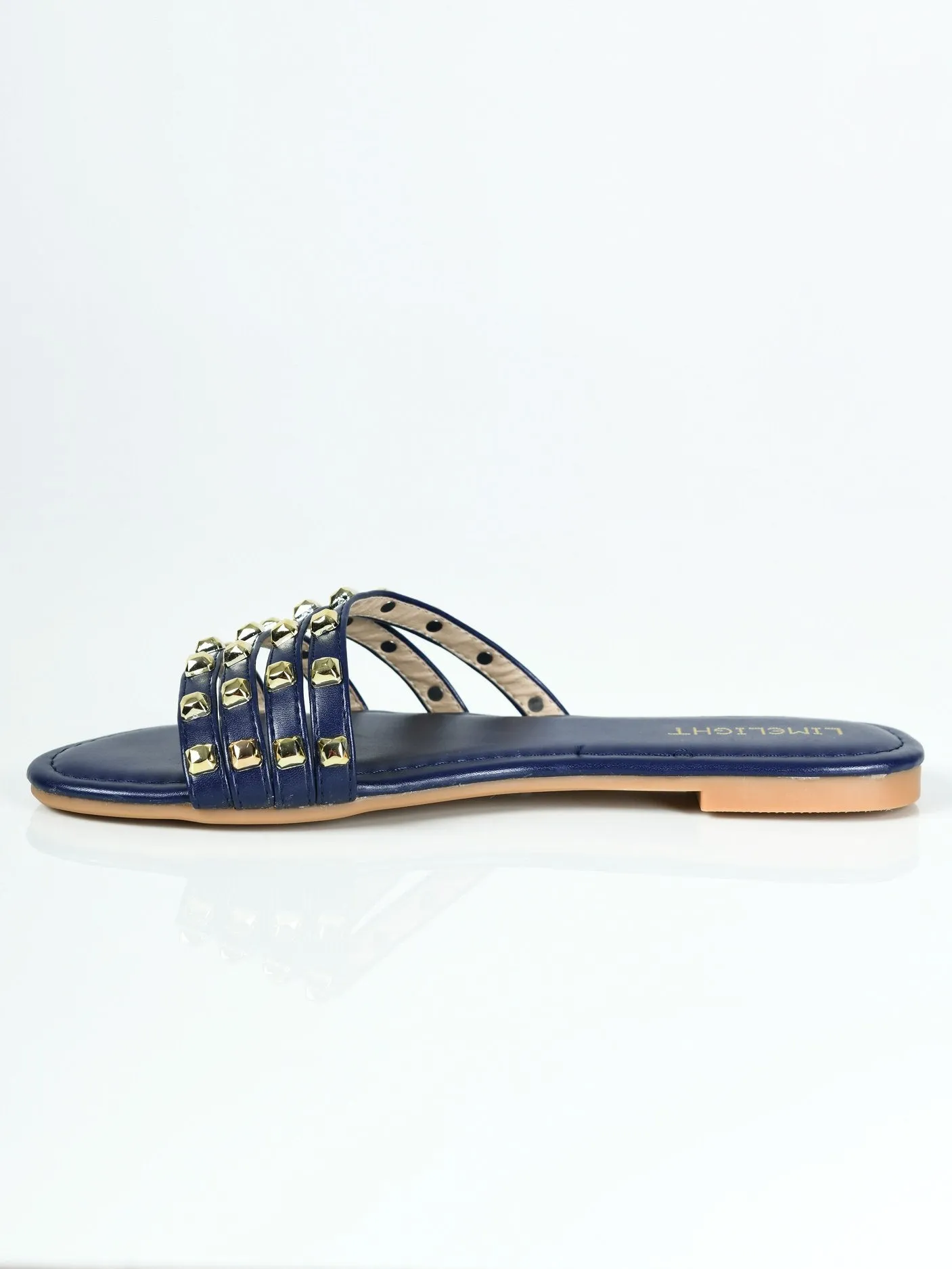 Studded Flats - Blue
